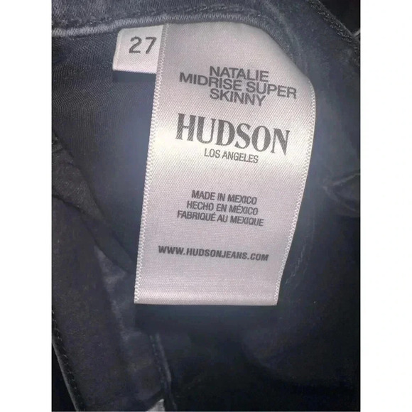 Hudson Women’s Mid‎ Rise Natalie Skinny Jeans Sz 27 - Picture 7 of 7